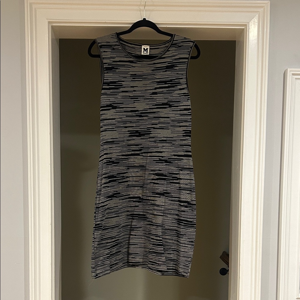 Missoni Black and Gray Patterned Mini Dress